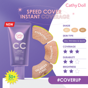 Cathy Doll (M) CC Cream Speed Cover SPF50 PA+++ 50ml